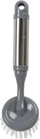 img 3 attached to Sophisti-Clean Stainless Steel Dishwashing Brush - Silver/Grey: An Evriholder Innovation