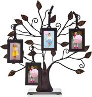 🖼️ philip whitney family tree picture frames with 4 hanging photo frames - perfect wall and table decor, ideal gifts for mom, 13" dimensions logo