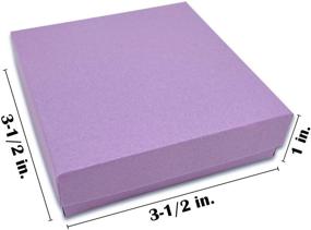 img 3 attached to 💜 TheDisplayGuys 100-пакет #33 Карточная упаковка из картонной бумаги для ювелирных изделий - фиолетовый лаванда (3.5" x 3.5" x 1") - Улучшенный SEO