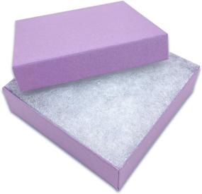 img 4 attached to 💜 TheDisplayGuys 100-пакет #33 Карточная упаковка из картонной бумаги для ювелирных изделий - фиолетовый лаванда (3.5" x 3.5" x 1") - Улучшенный SEO