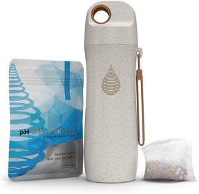 img 4 attached to 🌱 Purify & Enhance with the pH Conscious Alkaline Water Bottle - Filter, Detoxify & Fortify - Enriched Wheat Straw Composition - 16oz, 450ml