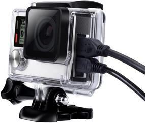 img 3 attached to Suptig Wire Connectable Skeleton Protective Housing Case with Side Open for GoPro Hero 4 Hero 3+ Hero 3 Camera - Compatible Charging Case