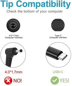 img 3 attached to Chromebook Type C Charger Fit Lenovo Chromebook Laptop Power Supply AC Adapter Cord