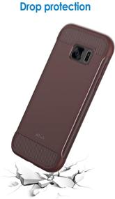 img 1 attached to JETech Case For Samsung Galaxy S7 Protective Cover With Shock-Absorption And Carbon Fiber Design (Plum)