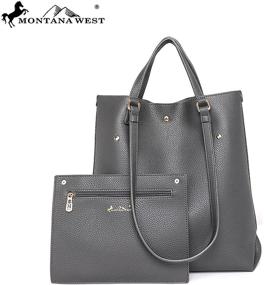 img 2 attached to Womens Montana West Shoulder Handbags MWC C021BK - Stylish Satchels with Wallets