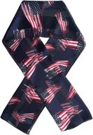 patriotic flag accent: american scarf crown - chic women's accessories logo