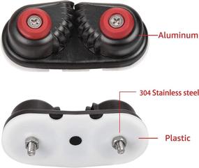 img 3 attached to ⛵ High-Performance GANGUOLA Cam Cleat: Smooth Fast Entry for Line Sizes Upto 5/8-Inch, Essential for Sailing Sailboat Kayak (2PCS)