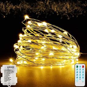 img 4 attached to 🌟 Fairy Lights, 66FT 200 LED String Lights with Remote Control, Music Sync, Timer Twinkle - Waterproof Starry Lights for Christmas Decorations