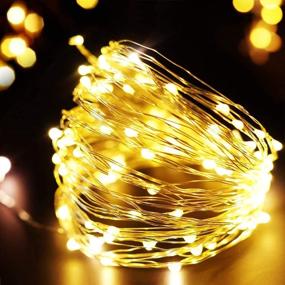 img 3 attached to 🌟 Fairy Lights, 66FT 200 LED String Lights with Remote Control, Music Sync, Timer Twinkle - Waterproof Starry Lights for Christmas Decorations