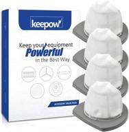 🔍 keepow 2033 vacuum filter - compatible with bissell featherweight stick lightweight bagless vacuum 2033, 20331, 20333, 20336, 20339, 2033m (pack of 4) логотип