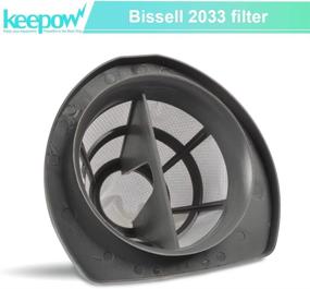 img 2 attached to 🔍 KEEPOW 2033 Vacuum Filter - Compatible with Bissell Featherweight Stick Lightweight Bagless Vacuum 2033, 20331, 20333, 20336, 20339, 2033M (Pack of 4)