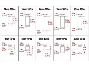 img 1 attached to Electronics-Salon Black Nylon Round Spacer Assortment Kit for M3 Screws: Versatile Plastic Spacers for Electronics and DIY Projects