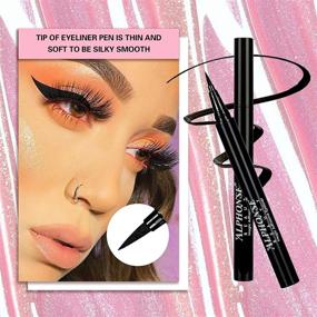 img 1 attached to 💧 ALPHONSE 2-In-1 Self-Adhesive Eyeliner | Waterproof Liquid Black Eyeliner with Strong-Hold | No Magnets or Glue Required