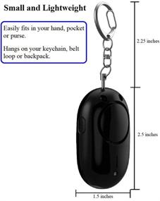 img 1 attached to 130dB Personal Alarm Keychain with LED Lights, Panic Button, Pull Pin, Mini Screwdriver & Batteries – Easy-to-Use Emergency Safety Siren for Women, Elderly, Students