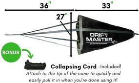 img 1 attached to 🎣 Mythik Lures Drift Master - Premium Drift Sock for Small Fishing Boat, Pontoon, or Kayak Fishing [Complete Kit Included] - High-Quality Trolling Bag Similar to a Trolling Plate