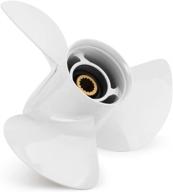 🚤 qiclear marine 13 1/4 x 17-k , 6e5-45945-01-el upgrade aluminum outboard propeller for yamaha engines 60hp-130hp, 15 tooth, rh - high performance, perfect fit логотип