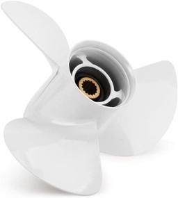 img 4 attached to 🚤 Qiclear Marine 13 1/4 x 17-K , 6E5-45945-01-EL Upgrade Aluminum Outboard Propeller for Yamaha Engines 60HP-130HP, 15 Tooth, RH - High Performance, Perfect Fit