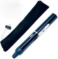 🔥 premium long torch lighter: portable metal detachable inflatable jet lighter - black logo