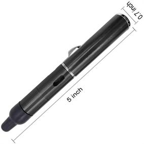 img 3 attached to 🔥 Premium Long Torch Lighter: Portable Metal Detachable Inflatable Jet Lighter - Black
