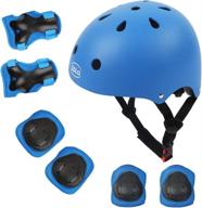 top-rated aomola kids bike helmet set: safety gear for toddler boys and girls aged 3-8 - cycling, scooter, skateboard helmet with knee elbow wrist pads logo