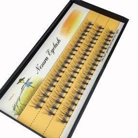 img 1 attached to 👁️ Scala 10 Root 60pcs Black Handmade False Eyelashes | Natural Long Individual Eyelashes | Extensions | Fake Lashes | Makeup Beauty Cosmetic (10mm)