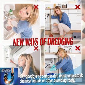 img 2 attached to 🚽 Drain Sticks Drain Cleaner & Deodorizer Sticks - Unclog Clogs, Kitchen & Bathroom Sinks, Eliminate Odor, Septic Tank Safe (48-Pack)