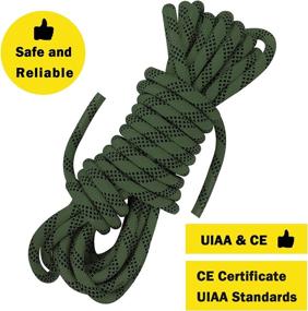 img 3 attached to 🧗 AOLEBA 10.5mm Static Climbing Rope - 10M (32ft), 20M (64ft), 30M (96ft) - Outdoor Rock Climbing Rope for Ice Climbing, Escape, Fire Rescue, and Parachute Activities