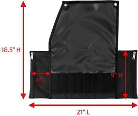 img 3 attached to 🛠️ Chase Harper USA 8875BCNW Tool Roll: Industrial Grade Ballistic Cloth NW - A Sturdy and Reliable Organizer for Professionals