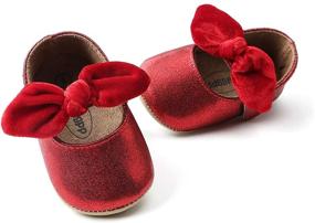 img 1 attached to 👑 Myppgg Bowknot Princess Non Slip Toddler: The Perfect Shoe for Style and Safety!