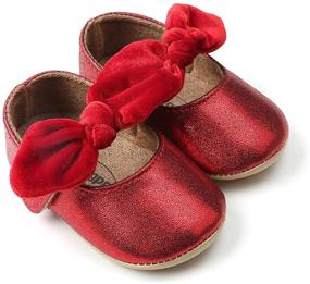 img 2 attached to 👑 Myppgg Bowknot Princess Non Slip Toddler: The Perfect Shoe for Style and Safety!