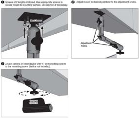 img 1 attached to 📷 Arkon Camera Wall Mount: Optimized for CCTV POV Camcorders Cameras