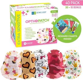 img 3 attached to 👁️ Opthopatch Patches for Girls (40 Count) Series I: Stylish Eye Patches for Young Fashionistas