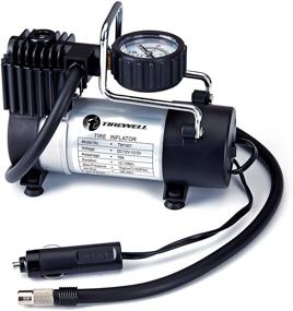 img 2 attached to 🔧 TIREWELL 12V Tire Inflator: Direct Drive Metal Pump 100PSI, Portable Air Compressor with Battery Clamp - Efficient and Handy Solution for Tire Inflation