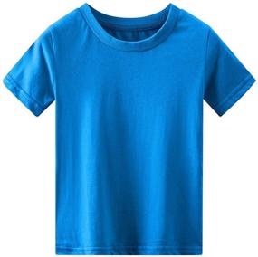 img 2 attached to 👕 Solid Cotton Crew Neck Tees for Spring & Gege Boys – Short Sleeves T-Shirts