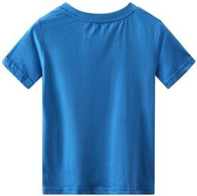 img 1 attached to 👕 Solid Cotton Crew Neck Tees for Spring & Gege Boys – Short Sleeves T-Shirts