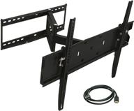 full motion tv wall mount by mount-it! - center & corner installation, tilt, extend, articulating tv wall bracket - fits up to 65 inch tvs - mi-346l logo