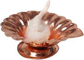 img 1 attached to 🪔 Aditri Creations Round Cotton Wicks Diya Batti for Pooja - Small Brass Diya Oil Lamps Lanterns Candle, Pooja Item - Pooja Article, bati batti for Oil Lamp Diya Lighting Accessories