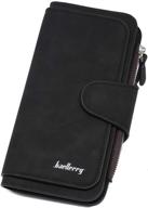 💼 stylish and practical imeetu women's wallet clutch purse - pu leather card holder in classic black" logo