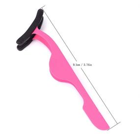 img 2 attached to 👁️ Hoyuji Pink Eyelash Applicator & Extension Tweezers with Silicone Sleeve - Effortless Application, Removal & Repair of Magnetic Eyelashes - Enhance Your Eyelashes