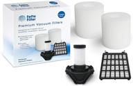 fette filter vacuum filter kit for shark flex duoclean hv390, hv391, hv392 - compatible with models #461ffjv390 & 464ffjv390 - includes 1 hepa filter, 2 foam filters, and 1 pre-motor filter логотип