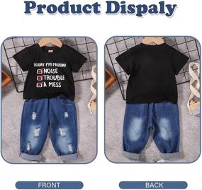 img 2 attached to 👕 Adorable Printed T Shirt Clothes for Boys' Toddlers - A Must-Have in their Clothing Collection