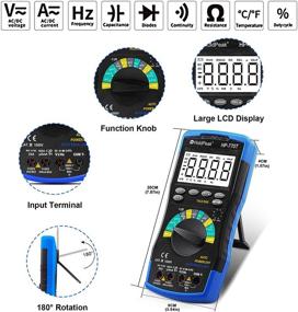 img 2 attached to 🔧 HOLDPEAK HP-770T: 6000 Counts TRMS Digital Multimeter CATIII 1000V – Auto Ranging, Data Hold, NCV, AC/DC Amp Ohm Volt Meter with Thermometer, Backlit, and More!