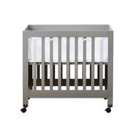 👶 breathablebaby classic mini crib mesh liner - safe for baby, anti-bumper, white logo