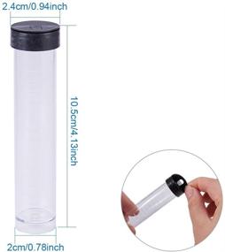 img 3 attached to 🧴 BENECREAT 30 Pack Clear Plastic Tube Bead Containers with Screw-Top Lid & Cylindrical Bottom - 0.85oz Liquid Storage Tubes, Easy to Stand and Place (0.78" Diameter x 4.13" Length)