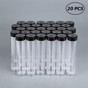 img 1 attached to 🧴 BENECREAT 30 Pack Clear Plastic Tube Bead Containers with Screw-Top Lid & Cylindrical Bottom - 0.85oz Liquid Storage Tubes, Easy to Stand and Place (0.78" Diameter x 4.13" Length)