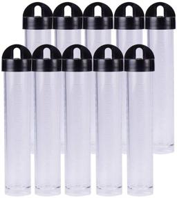 img 4 attached to 🧴 BENECREAT 30 Pack Clear Plastic Tube Bead Containers with Screw-Top Lid & Cylindrical Bottom - 0.85oz Liquid Storage Tubes, Easy to Stand and Place (0.78" Diameter x 4.13" Length)