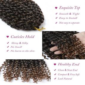 img 3 attached to Bundles Marlybob Crochet Synthetic Extensions Hair Care for Hair Extensions, Wigs & Accessories