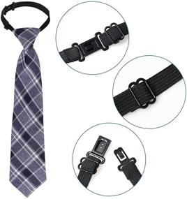 img 2 attached to 👔 Sucrain 5pcs Pre-tied Adjustable Neck Strap Ties for Boy's Wedding, Graduation & School Uniforms