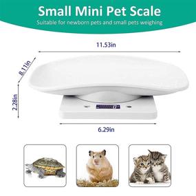 img 2 attached to 🐾 Versatile Digital Pet Scale with Tape Measure: Compact and LCD Electronic Weighing Scale for Small Animals and Kitchen Use