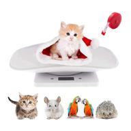 🐾 versatile digital pet scale with tape measure: compact and lcd electronic weighing scale for small animals and kitchen use logo